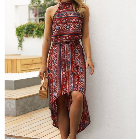 Bohemian Style High-low Dress - Picture 4 of 5